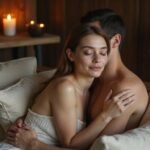 Ein Paar genießt entspannte Zweisamkeit auf einem luxuriösen Lounge Stuhl und sucht Sexkontakt in Salzburg