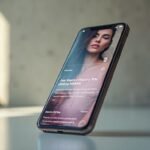 Sexdating Österreich: Die besten Erotikinserate und Sexkontakte für heiße Dates Ein modernes Smartphone zeigt ein lebendiges Dating Profil auf einem matten Untergrund