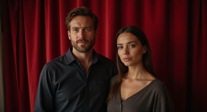 Ein Paar steht entspannt in einem eleganten Club in Aargau. Ein Paar steht entspannt in einem eleganten Club in Aargau.