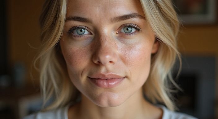 Nahaufnahme eines nachdenklichen Porträts mit realistisch texturiertem Gesicht. sextreffen in Sankt Gallen online