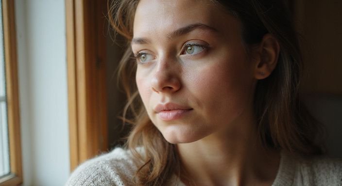 Ein Portrait eines Menschen mit feinen Gesichtszügen und natürlichem Haar. Sextreffen in Vorarlberg online